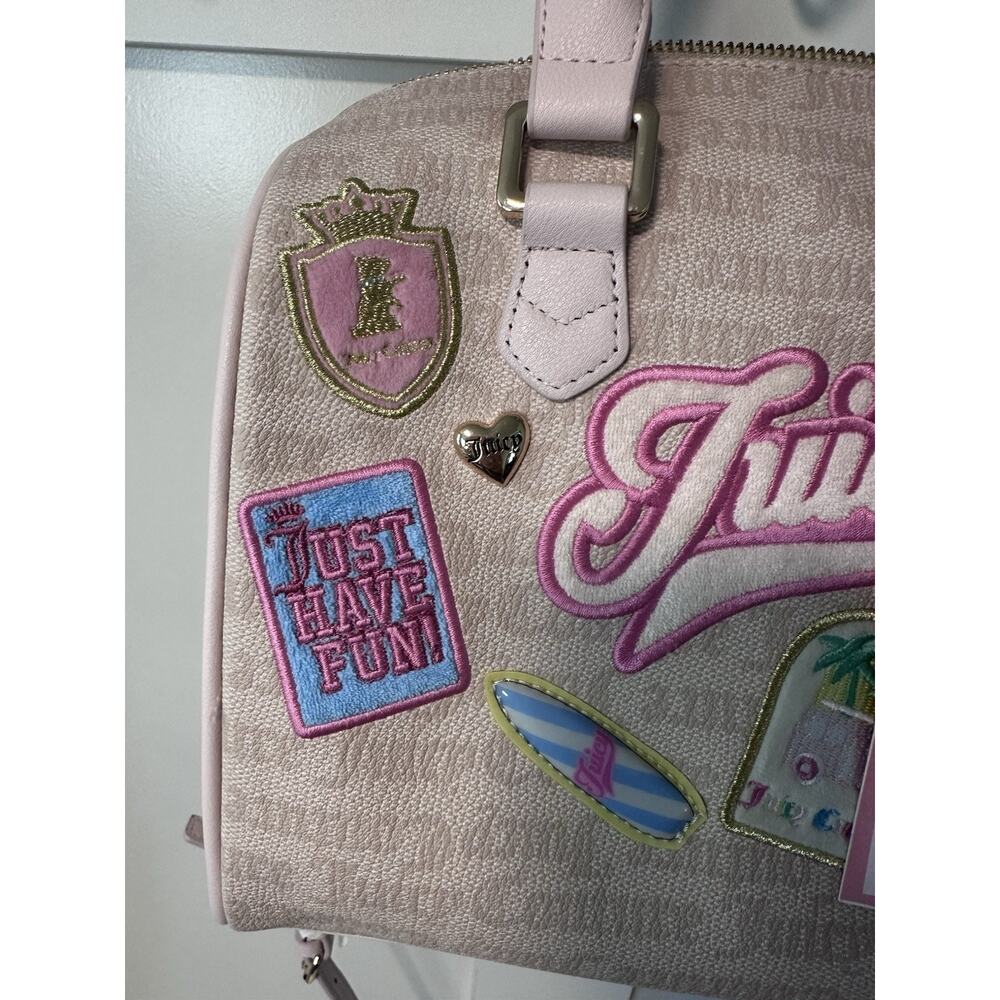 Juicy Couture Run The World Satchel in Sandstone! Rare! Y2K 90s 2000s. NEW! - Picture 2 of 11